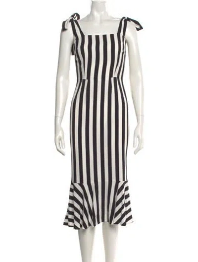 Pre-owned Dolce & Gabbana Striped Long Dress In Multi