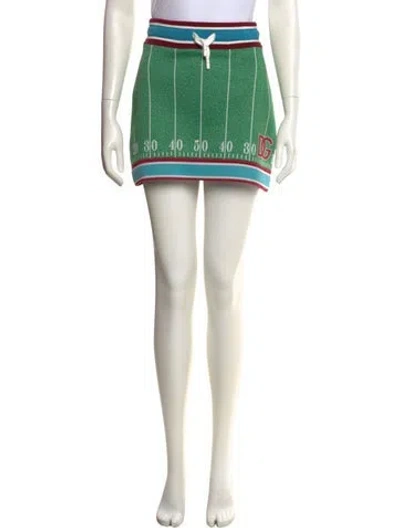 Pre-owned Dolce & Gabbana Striped Mini Skirt In Multi