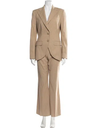 Pre-owned Dolce & Gabbana Striped Pant Set In Neutral