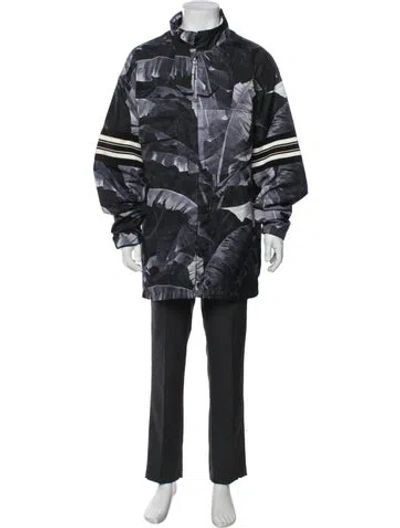 Pre-owned Dolce & Gabbana Striped Parka In Gray