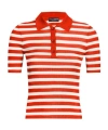 Dolce & Gabbana Red Striped Polo Shirt