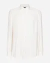 Dolce & Gabbana Striped Poplin Martini-fit Shirt In Multicolor