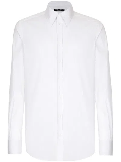 DOLCE & GABBANA STRETCH COTTON SHIRT