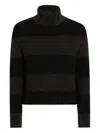Dolce & Gabbana Striped Turtleneck Sweater In Multi