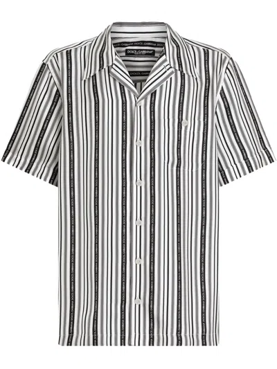 Dolce & Gabbana Striped Shirt In White
