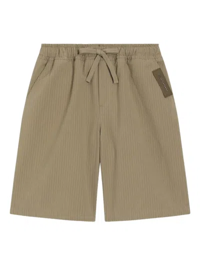 Dolce & Gabbana Kids' Striped Shorts In Brown