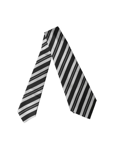 Dolce & Gabbana Striped Silk Necktie In Multi