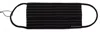 Dolce & Gabbana Striped Silk-polyester Face Mask In Black
