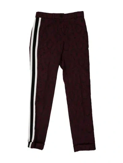 Pre-owned Dolce & Gabbana Striped Straight Leg Pants In Multi