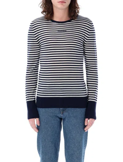 Dolce & Gabbana Striped Sweater Sweater, Cardigans Multicolor In Blue White
