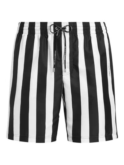 DOLCE & GABBANA DOLCE & GABBANA STRIPED SWIM SHORTS