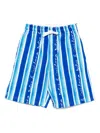 Dolce & Gabbana Boys Striped Swim Shorts In Blue