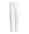Dolce & Gabbana Striped Tailored Trousers In White