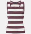Dolce & Gabbana Striped Tank Top In Multicoloured