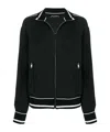 Dolce & Gabbana Striped Track Jacket In Black