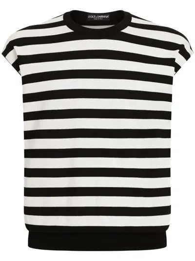 DOLCE & GABBANA STRIPED VEST