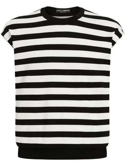 DOLCE & GABBANA DOLCE & GABBANA STRIPED VEST