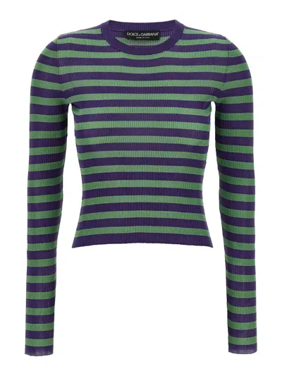 Dolce & Gabbana Striped Viscose Jumper