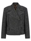 Dolce & Gabbana Striped Wool Blazer In Multi
