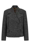 Dolce & Gabbana Pinstriped Wool-blend Double-breasted Jacket In Multi