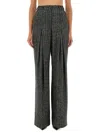 Dolce & Gabbana Wool Trousers With Back Pocket And Pleated Design In Gray