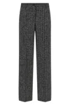 Dolce & Gabbana Wool Trousers With Textured Fabric And Pockets In Multi