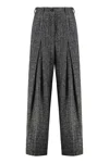 Dolce & Gabbana Striped Wool Pants In Multi