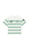 Dolce & Gabbana Striped-pattern T-shirt In White
