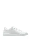 Dolce & Gabbana Portofino Calfskin Sneakers Dg Logo In White