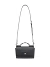 Dolce & Gabbana Structured Black Bag With Top Handle And Detachable Strap In Black