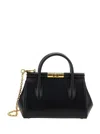 Dolce & Gabbana Structured Black Calfskin Shoulder Bag In Black