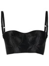 Dolce & Gabbana X Kim Kardashian Satin Bustier In Black