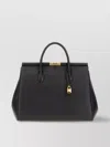 Dolce & Gabbana Structured Leather Shoulder Bag Padlock