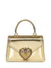 Dolce & Gabbana Small Devotion Top Handle Bag In Gold
