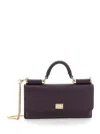 Dolce & Gabbana Structured Phone Bag With Textured Finish In Black