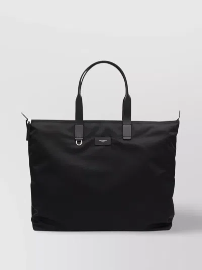 DOLCE & GABBANA STRUCTURED TOTE BAG WITH METAL HARDWARE AND TOP HANDLES