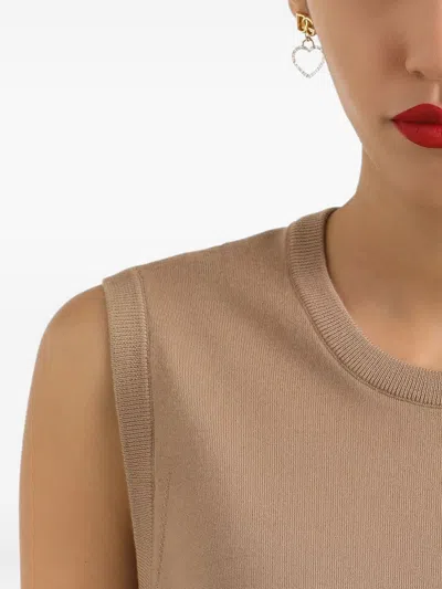 Dolce & Gabbana Stud Earrings With Hearts And Logo