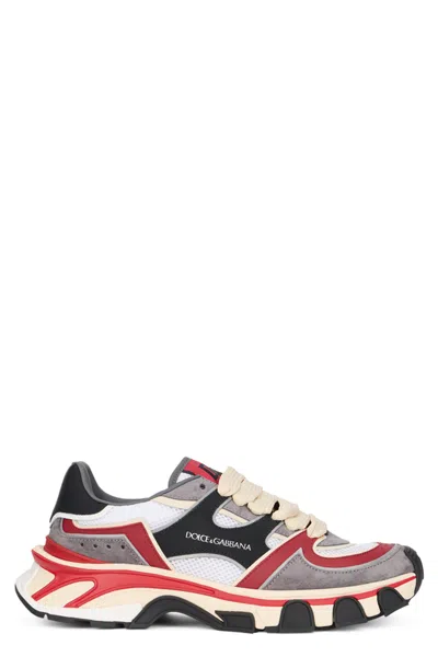 Dolce & Gabbana Sturdy Sole Sneakers With Reflective Details In Multi
