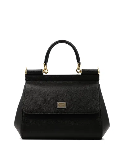 Dolce & Gabbana Stylish Black Top-handle Handbag For Women