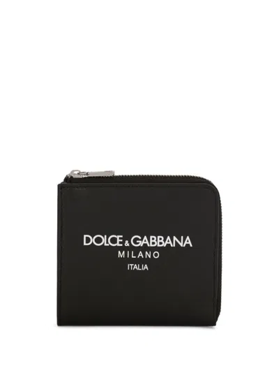 Dolce & Gabbana Stylish Men's Leather Wallet In Black