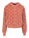 Dolce & Gabbana Pink Chenille Jacquard Hoodie