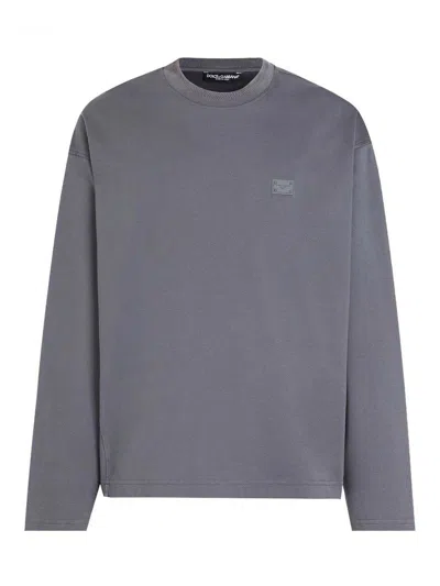Dolce & Gabbana Sweatshirt In Dark Grey