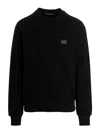 Dolce & Gabbana Logo Plaque Black Sweatshirt In Negro
