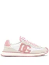 Dolce & Gabbana Canvas And Suede Sneakers In Pink & Purple