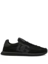 Dolce & Gabbana Low Top Sneakers Featuring Suede Accents In Black