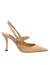 Dolce & Gabbana Suede And Nappa Slingbacks In Brown