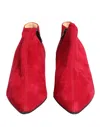 Dolce & Gabbana Suede Ankle Boot In Red