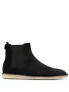 Dolce & Gabbana Black Pull-on Ankle Boots With Dg Logo In Black