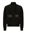 Dolce & Gabbana Leather Bomber Jacket In Multi