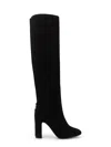 Dolce & Gabbana Chain-embellished Block-heel Boots In Black